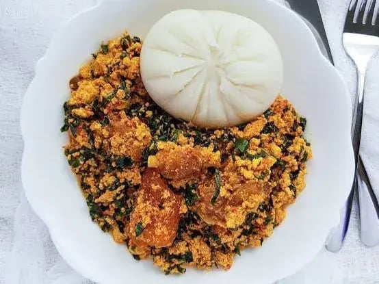 Semo And Egusi Soup 